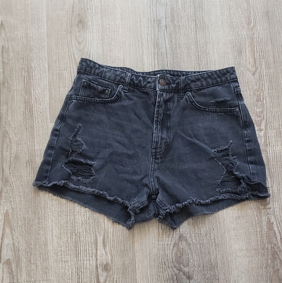 wild fable high-waisted ripped shorts size 8 - Picture 1 of 4
